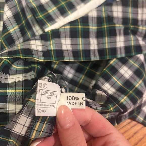 Saks Fifth Avenue Girl’s Plaid Top Navy Shorts Set Size 2 - Picture 6 of 10